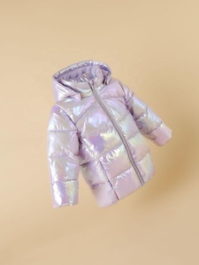 Chaquetas y Abrigos de Moda para Mujer, Estilo Urbano, Dorado Brillante, Chaquetas Cortas con Cierre Completo, Chaqueta Impermeable con Cuello Redondo - Product Image 3