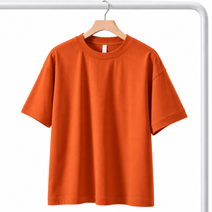 เสื้อยืดคอตตอนพรีเมียมเบสิค เนื้อผ้านุ่ม ทรงหลวม สไตล์เรียบง่าย รับผลิตเสื้อยืดแบบ Private Label ขายส่งจากโรงงาน - Product Image 2