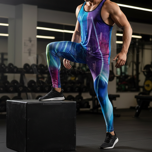 Customized Color & Size Quick Dry Gym Yoga Weightlifting Bodybuilding Compression Leggings Fitness Skinny customized Pants Men's - Product Image 3