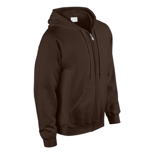 Wholesale Streetwear Thermal Heavyweight Men Zipper Hoodie Fleece Custom Logo Full Zip Hoodie for Winter Workwear Wholesale - Product Image 2