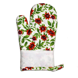 Floral Print Oven mitts with printed style Good Quality Beautiful Latest Design Oven Mitt For Oven Use at Lowest Price. - Product Image 3