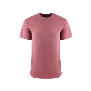 T-shirt en coton uni pour homme, manches courtes, col rond, coupe classique, couleur unie, jersey tricoté décontracté - Product Image 5