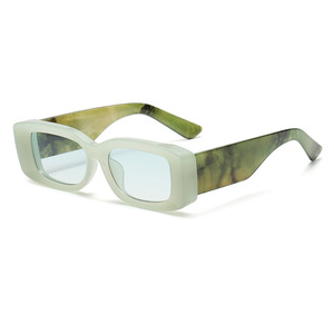 Cross-border New Style <b>Square</b> Unisex <b>Sunglasses</b> European-American Retro Thick Frame UV400 Lightweight Fashionable Trendy - Product Image 2