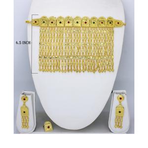 Martasha Designer Islamic Ramadan Special Goldplated UAE <b>Jewellery</b> Special Dubai <b>Jewellery</b> Necklace Earring <b>Set</b> Arabic Jewelry - Product Image 5