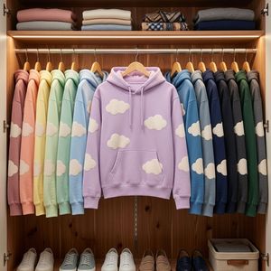 Womens <b>Lightweight</b> <b>Hoodie</b> Hooded Sweatshirt Cotton Blend Kangaroo Pocket Comfortable Casual Long Sleeve Everyday Wear - Product Image 6