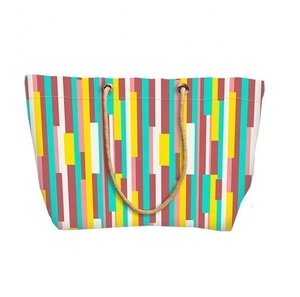 Bolsa de Playa de Verano para Mujer 2024, Bolsa de Compras de Moda, Bolsa de Hombro de Lona con Estampado de Dibujos Animados, Logotipo Personalizado - Product Image 5
