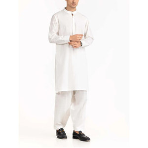 Shalwar Kameez traditionnel pour hommes, confortable, respirant, vêtements ethniques décontractés pour un usage quotidien et des occasions spéciales - Product Image 4