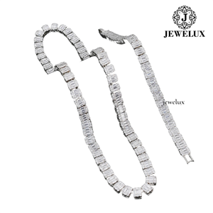 Oferta Especial: Cadena Cubana de Plata 925 con Baño de Oro 18K/14K y Moissanita, Joyería de Lujo Estilo Hip Hop Unisex, Venta al por Mayor para India - Product Image 2