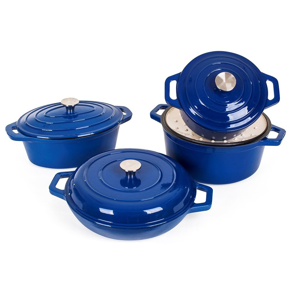 Factory Colorful High Quality Eco-Friendly Home Kitchen Wholesale 24cm Casserole Nonstick Cooking Pot Enamel Cast Iron Cookware · image 6