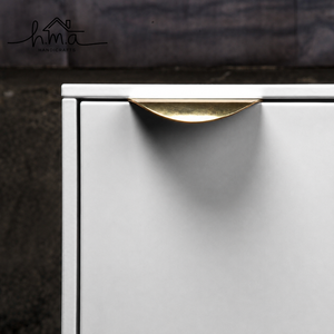 Tirador de borde para cajones de cocina, pomo curvo moderno y elegante, herrajes minimalistas decorativos para muebles - Product Image 4