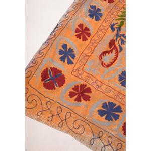 Indian Handmade Embroidered Kantha Suzani <b>Quilt</b> Vintage Cotton Floral Boho Home Bedspread <b>Throw</b> Blanket Bedding Eco-Friendly - Product Image 4