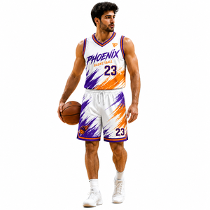 Maillot de basket-ball sans manches personnalisé de haute qualité avec short assorti pour les tournois - Product Image 2