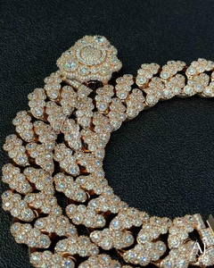 925 Sterling Silver Moissanite Cuban Link <b>Rope</b> <b>Chain</b> Necklace Iced Out Pendant Jewelry Unisex Hip Hop Party Wedding Gift - Product Image 5