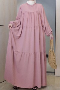 Abaya Modern Dress Muslim <b>Islamic</b> Clothing Women Abaya Solid Color Wholesale Customized - Product Image 2