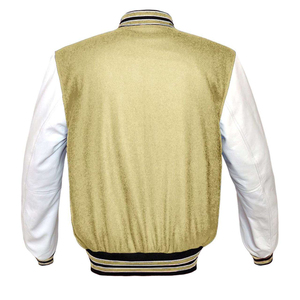 Veste d'hiver formelle pour homme de haute qualité, style varsity, en polaire, col montant, coupe ajustée, avec logo brodé personnalisé sur le devant - Product Image 2