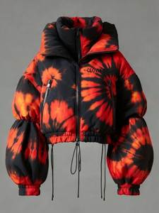 CLOVIX SPORTS Customized Color Quilted <b>Jacket</b> Man Winter Hooded Regular <b>Sleeve</b> Thick Polyester Zipper Closure <b>Short</b> Length - Product Image 6