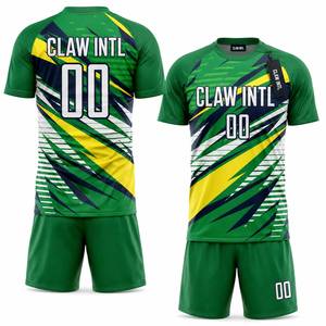 ชุดฟุตบอล CLAW INTL แบบ unisex แขนยาว สีเขียวเหลือง พิมพ์ลายแบบ Sublimation ระบายเหงื่อได้ดี ปรับแต่งได้ ผลิตจากโพลีเอสเตอร์ 100% ป้องกันรังสียูวี - Product Image 6