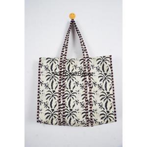 Bolso Tote de Algodón Multicolor Vintage de Lujo para Mujer, con Cierre de Cremallera, para Viajes de Verano y Playa - Product Image 1