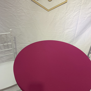 Custom Transparent Blue Knitted Disposable Waterproof Oilproof American Style <b>Table</b> <b>Cloth</b> for Event & Wedding Party Occasions - Product Image 6