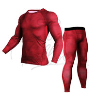 Ensemble 2 pièces de maillots de compression d'été pour hommes de haute qualité, respirants, avec logo frontal, très élastiques et extensibles dans les quatre sens, vente en gros