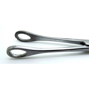 Pinces à éponges en acier inoxydable, manuelles, réutilisables, droites, outil chirurgical - Product Image 4