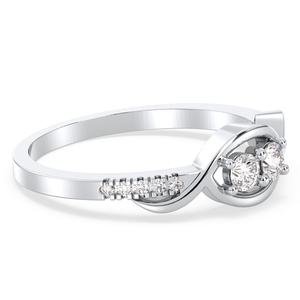 REYES Luxury <b>925</b> Sterling <b>Silver</b> GRA Certified Moissanite Eternity <b>Ring</b> 14K Yellow Gold Plated Fine Engagement <b>Rings</b> For Women - Product Image 3