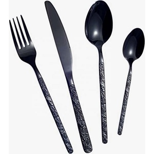 Juego de Cubiertos de Lujo de Acero Inoxidable para Banquete de Boda, Chapado en Oro Rosa, con Mango Largo, Cuchillos, Cucharas y Tenedores Increíbles - Product Image 2