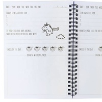 Carnets personnalisés pour enfants, impression personnalisée, mignons, spirales, format A5, licorne, gratitude