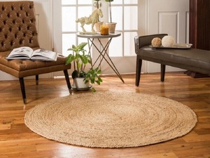 Tapis en jacinthe d'eau torsadé fait main du Vietnam – Tapis en jacinthe tissé durable pour la décoration intérieure et l'exportation - Product Image 3