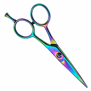 Top Sale Titanium Coated Hair Cutting Scissors Stainless Steel Barber Hairdressing <b>Shears</b> Salon Tool - Product Image 4