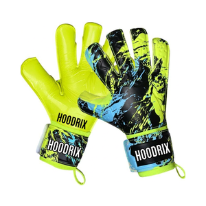 Gants d'entraînement de football durables : Latex anti-abrasion 4 mm, paume plate, support pour les doigts, bande élastique, fournitures de football OEM personnalisées - Product Image 2