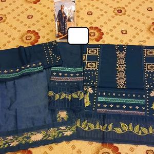 2023 diseñador de lujo Salwar Kameez pakistaní indio Bollywood boda fiesta desgaste hecho viscosa seda césped algodón Lino inspirado - Product Image 5