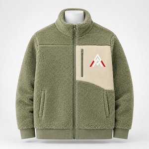 เสื้อแจ็คเก็ตผู้ชายแบบ Polar Sherpa ผสมผสานเนื้อผ้าขนแกะที่ให้ความอบอุ่น พร้อมดีไซน์ที่สวมใส่สบายและเหมาะสำหรับฤดูหนาว เหมาะสำหรับการสวมใส่กลางแจ้งในชีวิตประจำวัน - Product Image 1