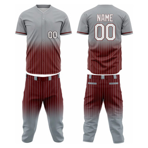 Maillots et pantalons d'équipe personnalisés avec services OEM ODM, impression par sublimation complète, uniforme de baseball personnalisé - Product Image 1