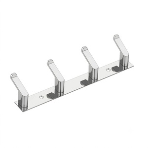 Sleek Stainless Steel Hanger Wall Mounted Hook <b>Rack</b> Modern Minimalist Clothes Organizer Anti Rust Coat Towel Bag Holder Bathroom - Product Image 1