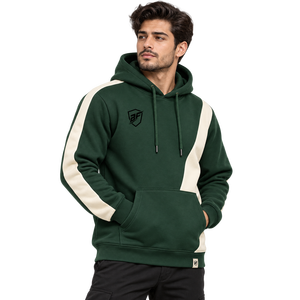 Men Pullover <b>Hoodie</b> <b>Lightweight</b> Fleece Fabric Warm Texture Breathable Construction Relaxed Fit Casual Everyday Streetwear OEM - Product Image 1