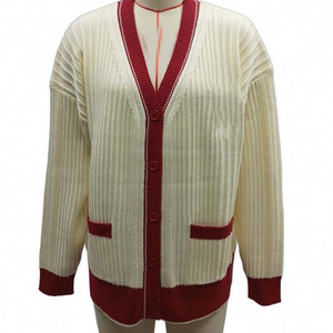 Make Your Custom Good Quality V-Neck for Sorority/Fraternity/Schools/Colleges/Universities Logo Knitted <b>Cardigans</b> <b>Sweaters</b> - Product Image 2