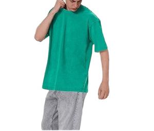 Camiseta Oversize de Algodón con Hombros Caídos, Manga Corta, Cuello Redondo, Color Liso, Estilo Hip Hop, Transpirable, Informal, para Deportes al Aire Libre, Verano - Product Image 4