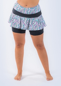 Minifaldas atléticas de talla grande personalizadas para mujer, vestido deportivo con pantalones cortos para correr, tenis, golf, entrenamiento - Product Image 3