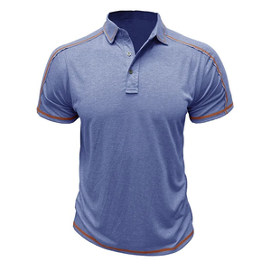 Camiseta de Verano para Hombre, Estilo Casual Deportivo, Manga Larga, Transpirable, de Secado Rápido, con Cuello Redondo, Tejida, Estampada, Talla Grande - Product Image 3