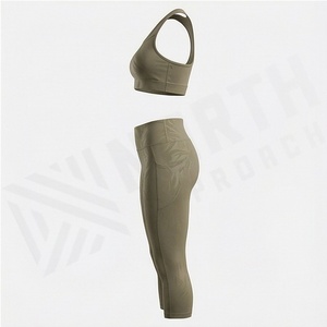 Leggings de yoga sans couture pour femme, personnalisables avec logo, de qualité supérieure, pour la gym, l'entraînement, le fitness, les mouvements sportifs et les activités sportives. - Product Image 3
