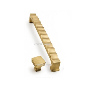 Traditional Brass Adjustable Bar Handle with Square Ends for Cabinet Kitchen Wardrobe/Dresser Use-Durable Design - Product Image 6