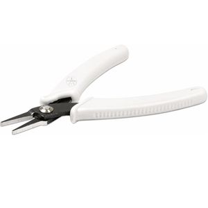 Flat <b>Nose</b> Pliers 5.5 inches 140mm with high carbon steel head black comfort grip handle with spring - Product Image 3