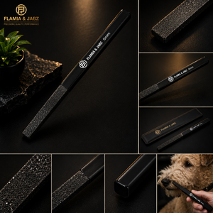 Flamia & Jabz High Quality <b>Pet</b> Nail File <b>Brush</b> Set Black Stainless Steel Claw Care Modern for Dogs - Product Image 5