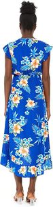 Vestido Hawaiano con Volantes y Estampado de Hibisco para Mujer - Product Image 3