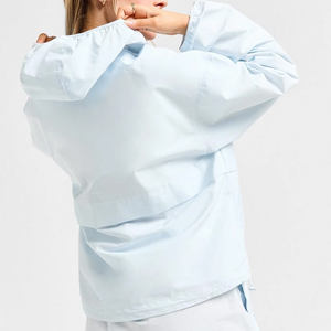 Chaqueta cortavientos de nailon impermeable hecha a medida, chaqueta softshell completa, cálida, doble cremallera para mujer, chaquetas de nailon. - Product Image 2
