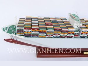 GIA NHIEN CO. LTD Vietnam OOCL GERMANY Handmade Wooden Model Ship Maritime Decoration TK2017P - Product Image 3