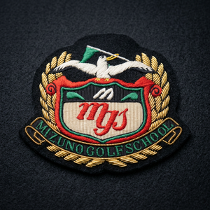 Mizuno Golf School Embroidered Patch <b>Sew</b>-On Fabric Badge Classical Design For Garment - Product Image 1