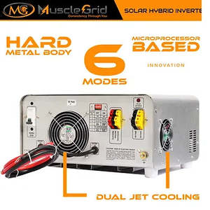 อินเวอร์เตอร์ MuscleGrid 3.5KVA (3500VA) SOLAR SENSATION 24V สำหรับระบบโซลาร์เซลล์แบบออฟกริด แปลงไฟ AC เป็น AC แบบเอาต์พุตเดี่ยว - Product Image 2