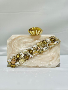 Pochette de soirée faite à la main Sacs de soirée d'Inde Faits à la main avec de la résine d'Inde - Product Image 3